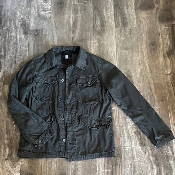 G-Star Jackets Coats Gstar Dark Gray Military Jacket Poshmark
